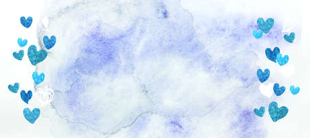 Background material designed with heartの写真素材