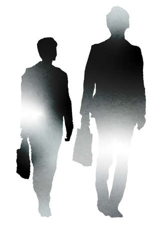 Part material of the silhouette of the personの写真素材
