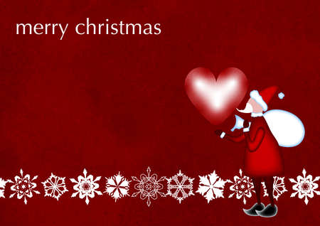 Christmas background with Santa Claus designの写真素材