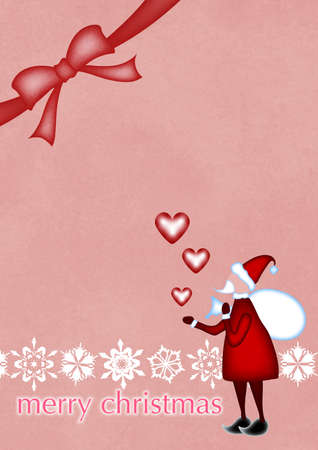 Christmas background with Santa Claus designの写真素材