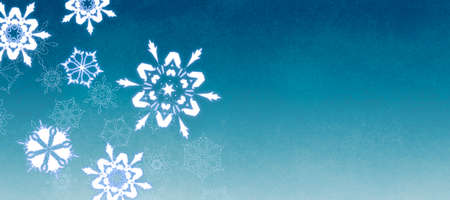 Background material of the image of snowflakes for Christmasの写真素材