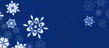 Background material of the image of snowflakes for Christmasの写真素材