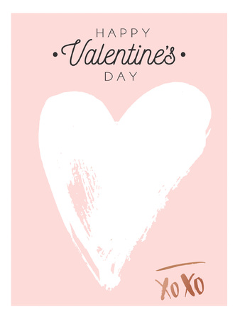 Hand drawn inspirational quote for Valentine's dayのイラスト素材