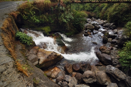 Kukhola falls, Sikkimの写真素材