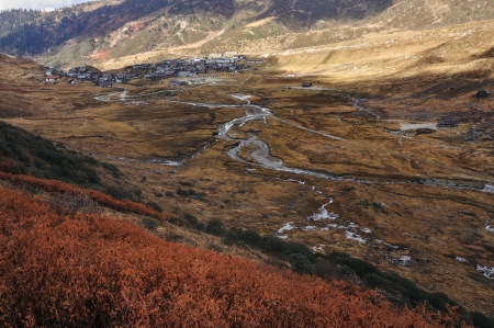 Nathang valley, Sikkimの写真素材