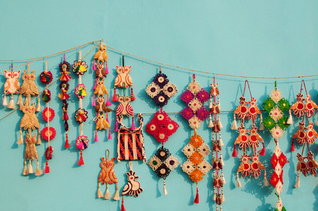 KOLKATA, WEST BENGAL , INDIA - DECEMBER 14TH 2013   Artworks of handicraft, on display during the Handicraft Fair in Kolkata - the biggest handicrafts fair in Asia の写真素材