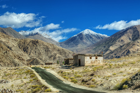 Rocky mountains of Leh, Ladakh, Jammu and Kashmir, Indiaの写真素材