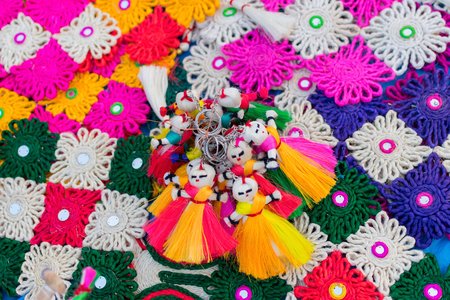 Handmade jute dolls, colourful handicrafts on during Handicraft Fair in Kolkata - the biggest...
