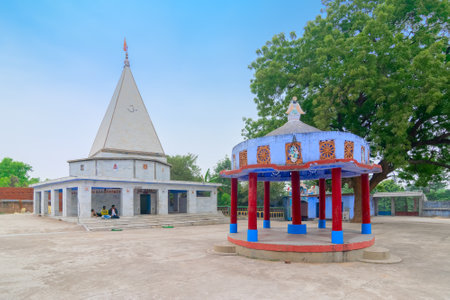 BANKURA, WEST BENGAL , INDIA - DECEMBER 24TH 2015 : Biharinath temple is at the top of the Biharinath hill. A fomous Hindu temple of Lord Shiva.のeditorial素材