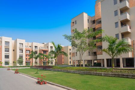 New residential building complex being built at Rajarhat New Town area of Kolkata, West Bengal,...