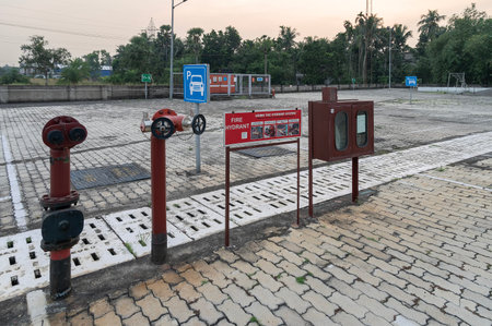 Fire hydrant system at Uluberia, Howrah, India.