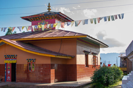 Ugyen Thong Meon Ling Monastery, Okheary or Okhrey Monastery, Sikkim, India. Image shot with...
