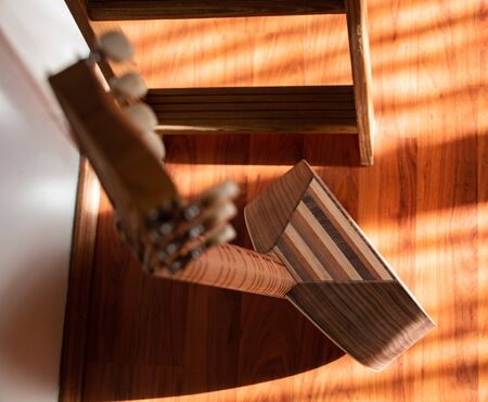 handmade lavta musical instrument bird's-eye view