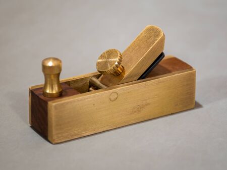 violin maker's mini brass hand planerの写真素材