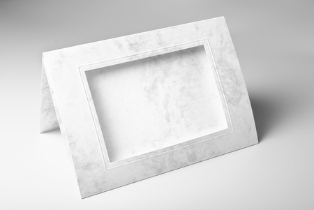 Blank frame greeting card or photo mount の写真素材