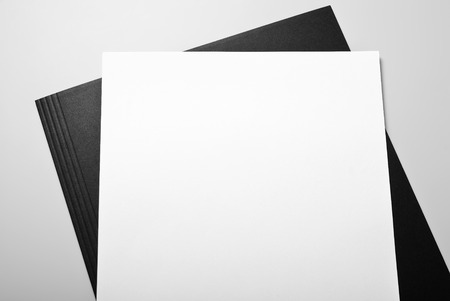 Blank letterhead and folder の写真素材