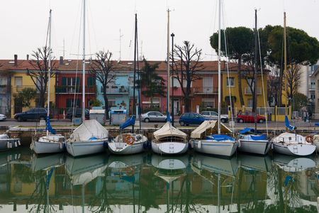 Berthing yachtsの写真素材