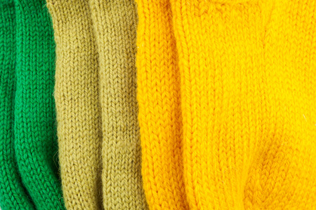 Different colors wool knitted textured backgroundの写真素材