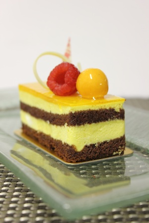passion fruit cakeの写真素材