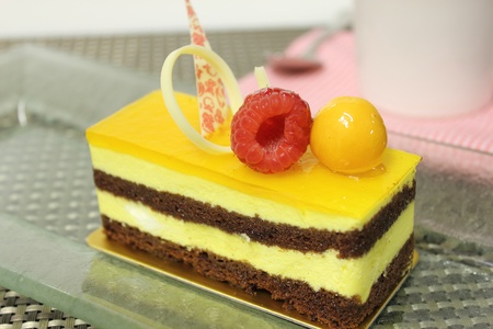 passion fruit cakeの写真素材