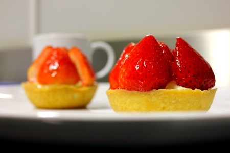  Strawberry tartの写真素材