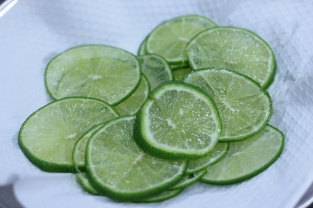 Lime slices の写真素材