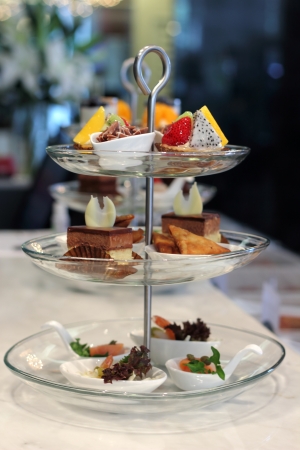 Afternoon tea setの写真素材