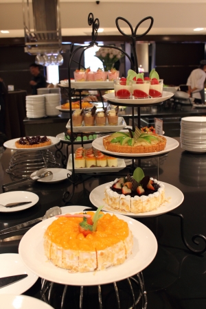 Different kinds of cakesの写真素材