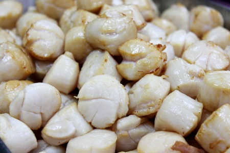 A Scallop meat cooked with the cookingの写真素材