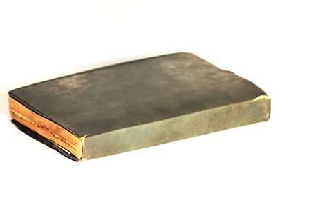 A Old book isolated on white backgroundの写真素材