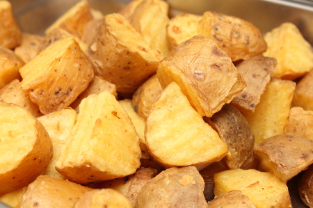 Salted fried potatoesの写真素材