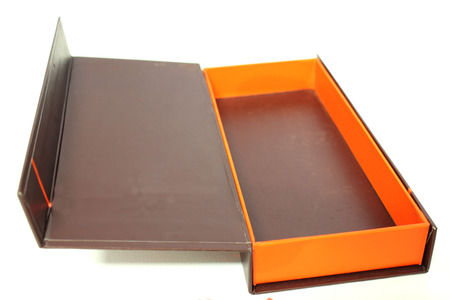 open  paper box in brown color, isolated.
の写真素材