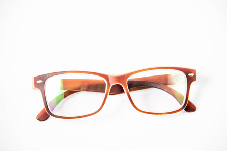 Eye glasses isolated on a white background.の写真素材