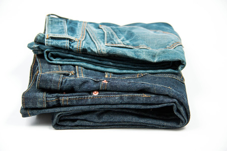 Photo of  Blue Jeans isolated on white.の写真素材