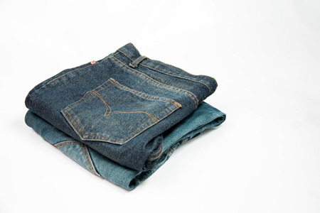 Photo of  Blue Jeans isolated on white.の写真素材