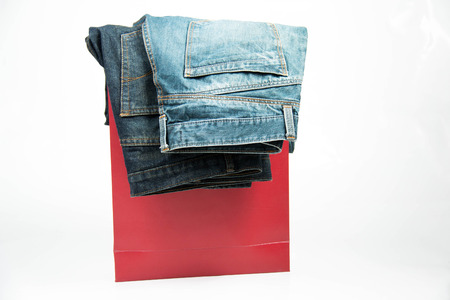 Photo of  Blue Jeans isolated on white.の写真素材