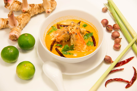 tom  yum  soup goongの写真素材