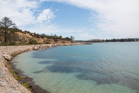 Panoramic view of rocky seaside in South Australia