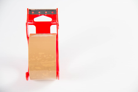 sticky tape. Image isolated on white studio background.の写真素材