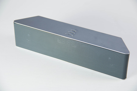 Wireless Speaker - New sound technology on white backgroundの写真素材