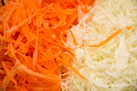 Homemade Coleslaw with Shredded Cabbage, Carrotsの写真素材