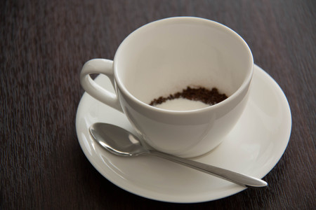  coffee cup  view on white wood table background
の写真素材