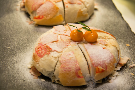 Chinese famous food--Mooncakes,which are Chinese pastries traditionally eaten during the Mid-Autumn...