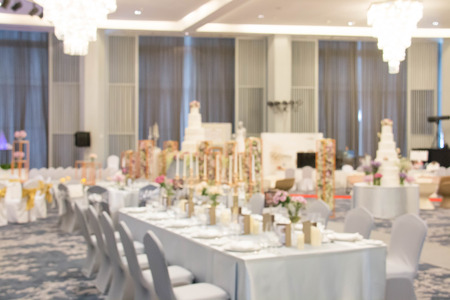 A wedding party settingの写真素材