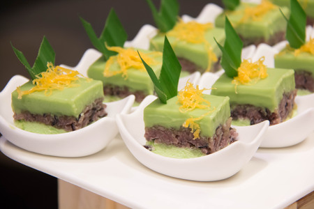 mini dessert cake in a white cup