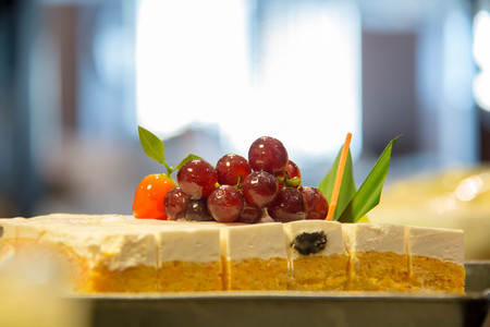 A delicious dessert cake for tea and coffeeの写真素材