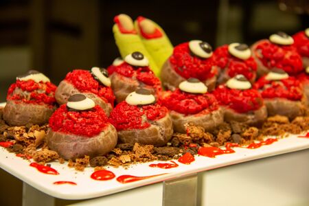 Halloween food assortment  dessert