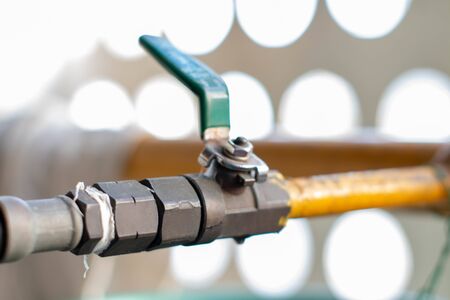 A gas valve for industrial gas gaugeの写真素材