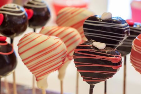 A different pop cake valentine day style の写真素材