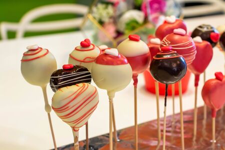 A different pop cake valentine day style の写真素材